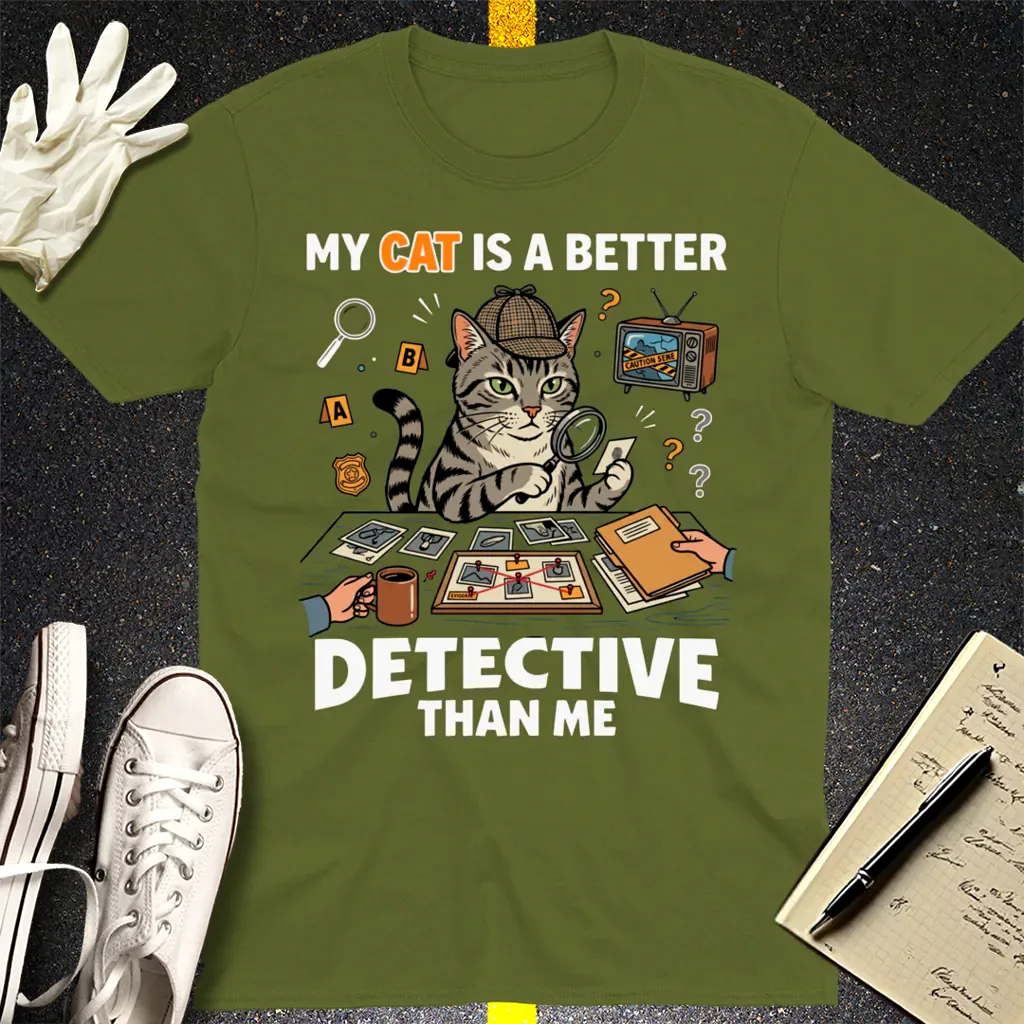 Cat Detective T-Shirt