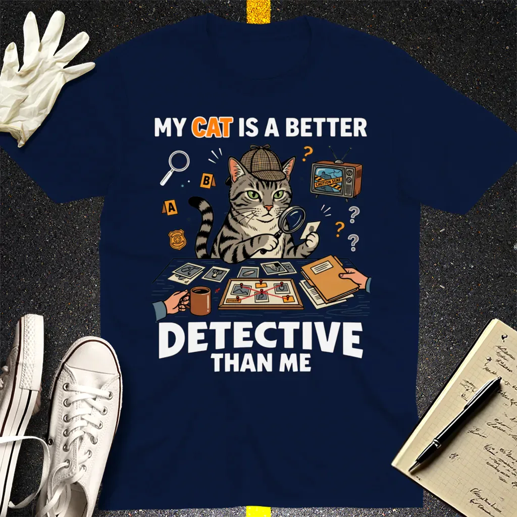 Cat Detective T-Shirt