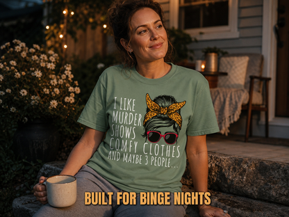 Murder Shows & Chill - T-Shirt_ls_golden