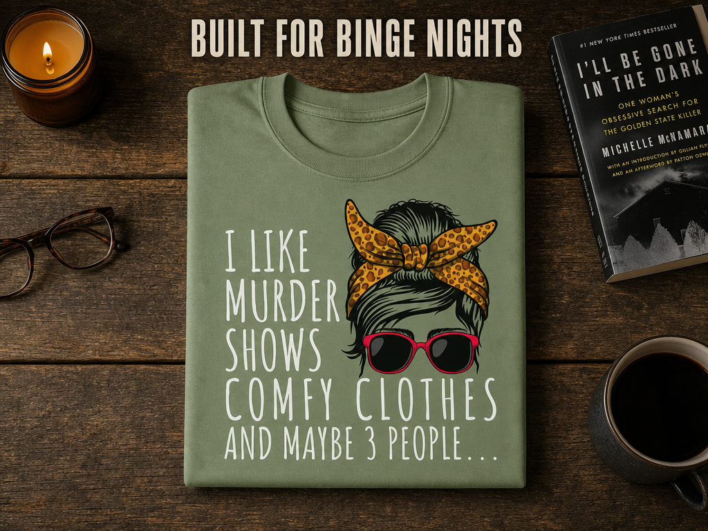 Murder Shows & Chill - T-Shirt_folded_flatlay