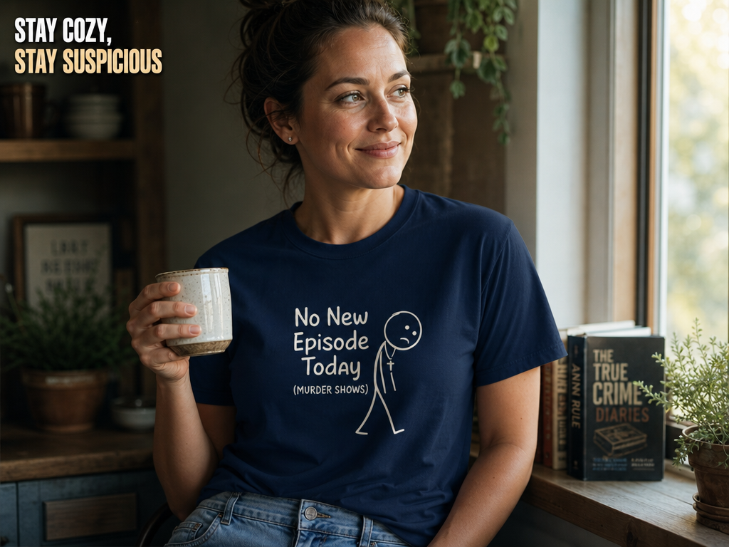 No New Episode Sad Stickman T-Shirt_ls_indoor