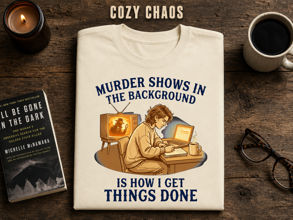 Murder Shows Productivity Boost T-Shirt_folded_flatlay