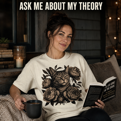 Judging Floral Cat T-Shirt_ls_prop