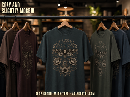 Gothic Death's Head Moth T-Shirt_boutique_rack