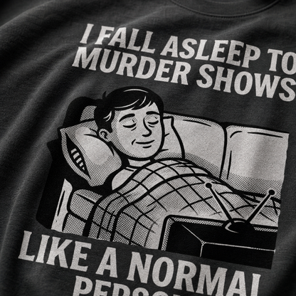 Murder Shows and Chill T-Shirt_macro_detail