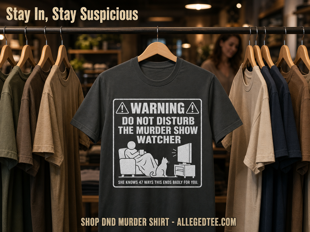 DND Murder Show Watcher T-Shirt_boutique_rack