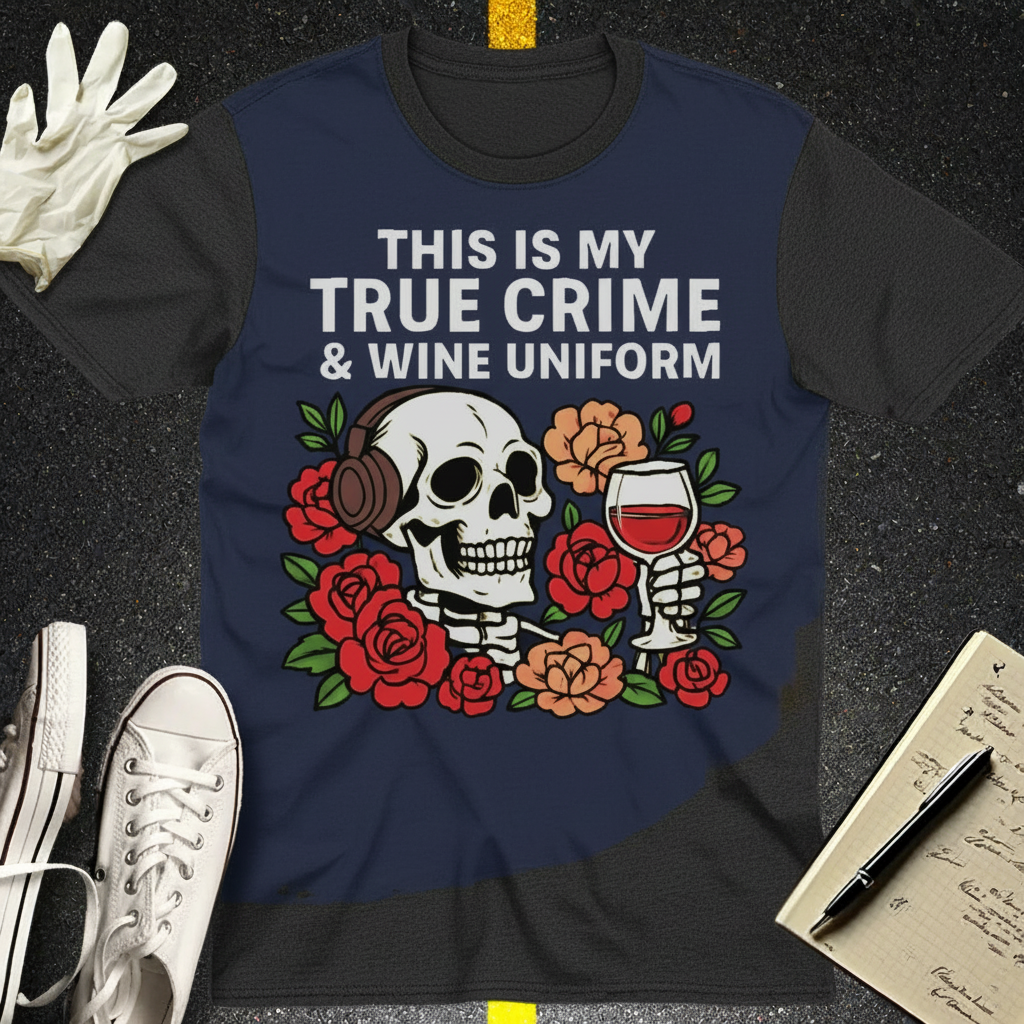 True Crime & Wine Uniform T-Shirt_color_hero