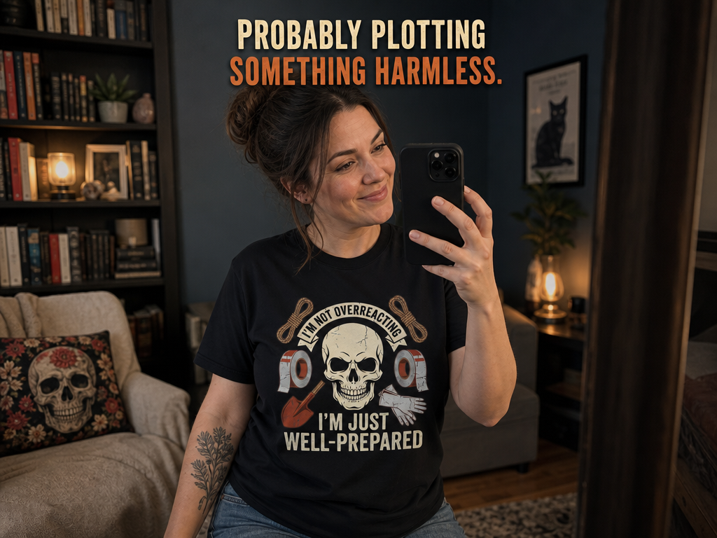 Well-Prepared Dark Humor T-Shirt_ugc_mirror
