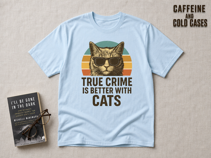 True Crime Cat Vibes T-Shirt_min_flat