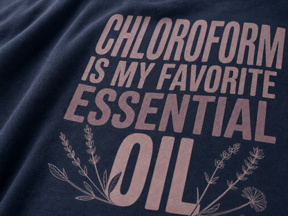 Chloroform Essential Oil T-Shirt_macro_detail