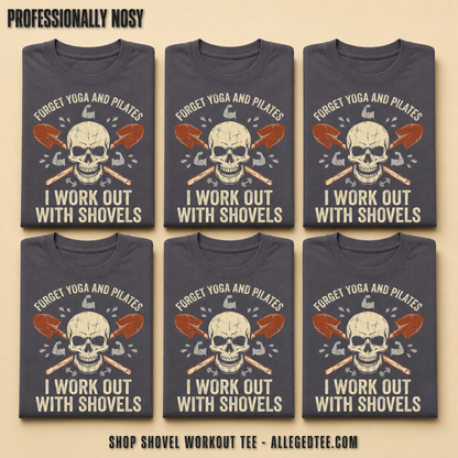 Shovel Workout Skull T-Shirt_6color_grid