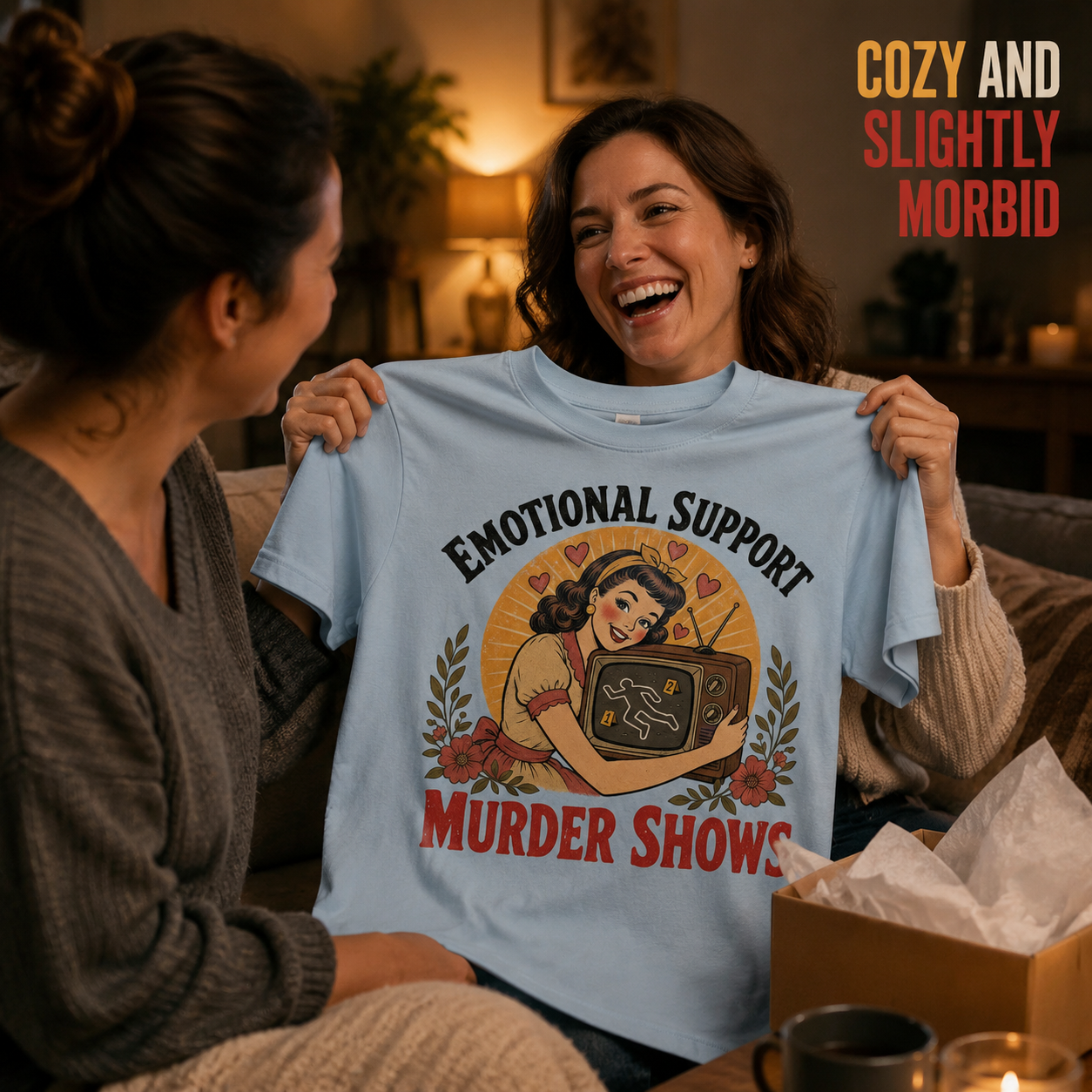 Emotional Support Murder Show T-Shirt_group_gift