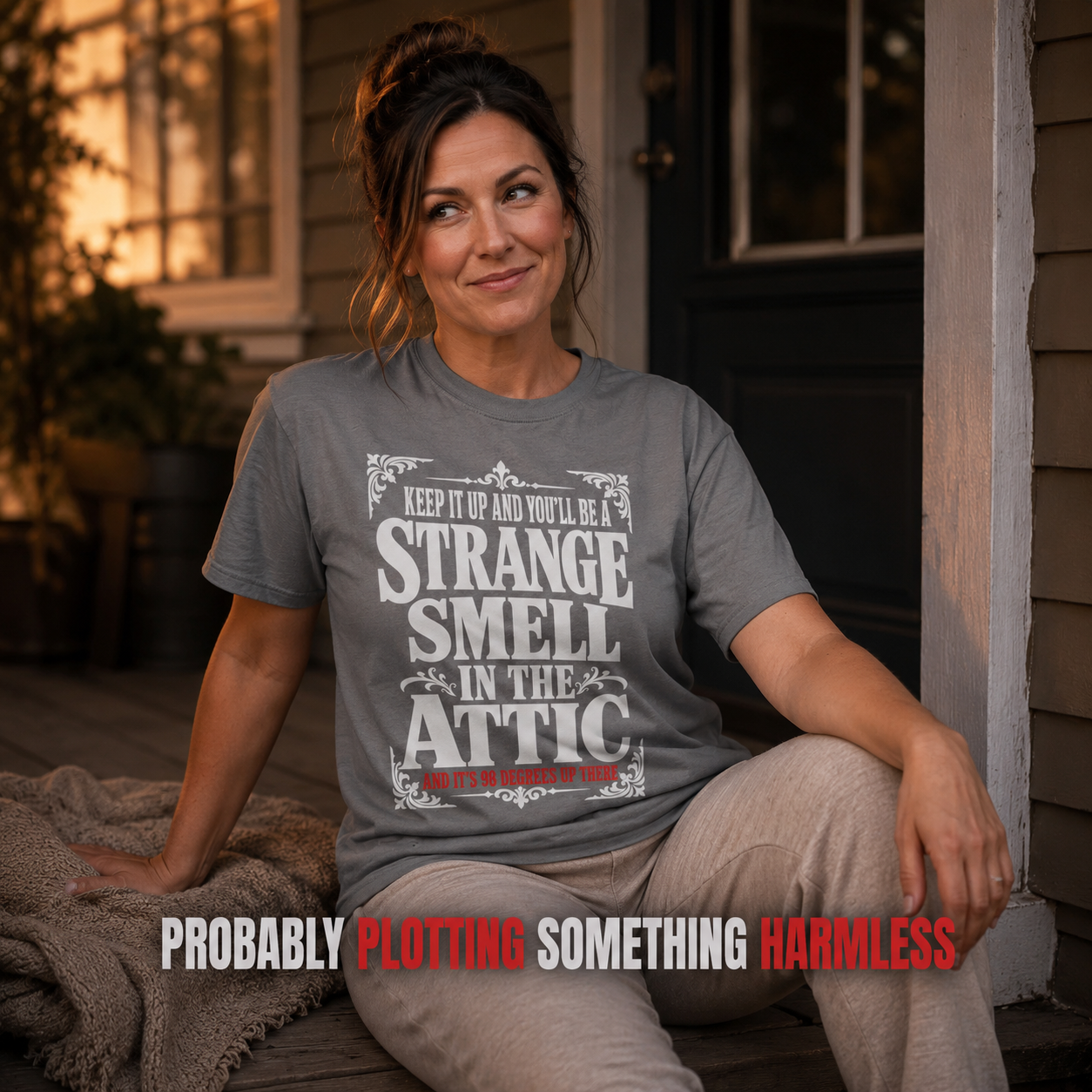 98 Degree Attic Smell T-Shirt_ls_golden