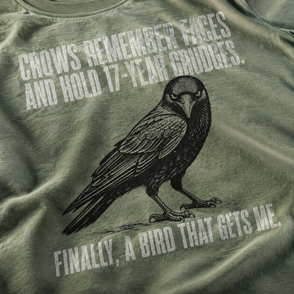 Crow Gets Me T-Shirt_macro_detail