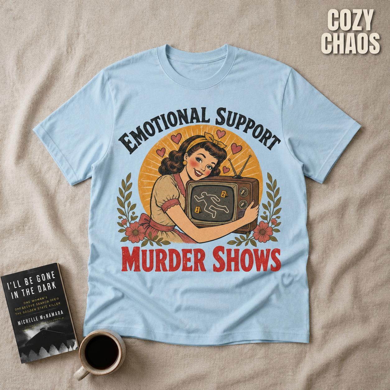 Emotional Support Murder Show T-Shirt_min_flat