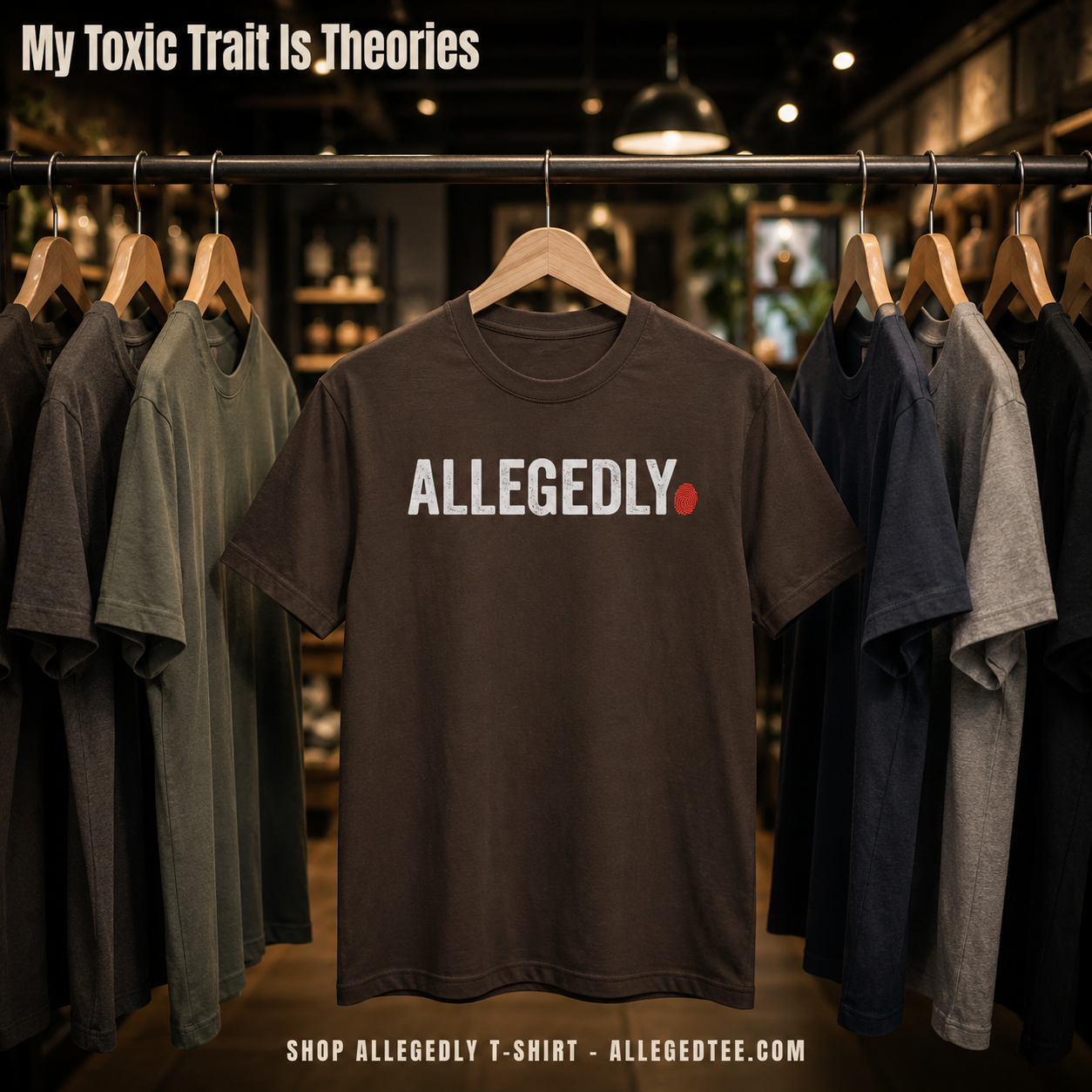 Allegedly Fingerprint T-Shirt_boutique_rack