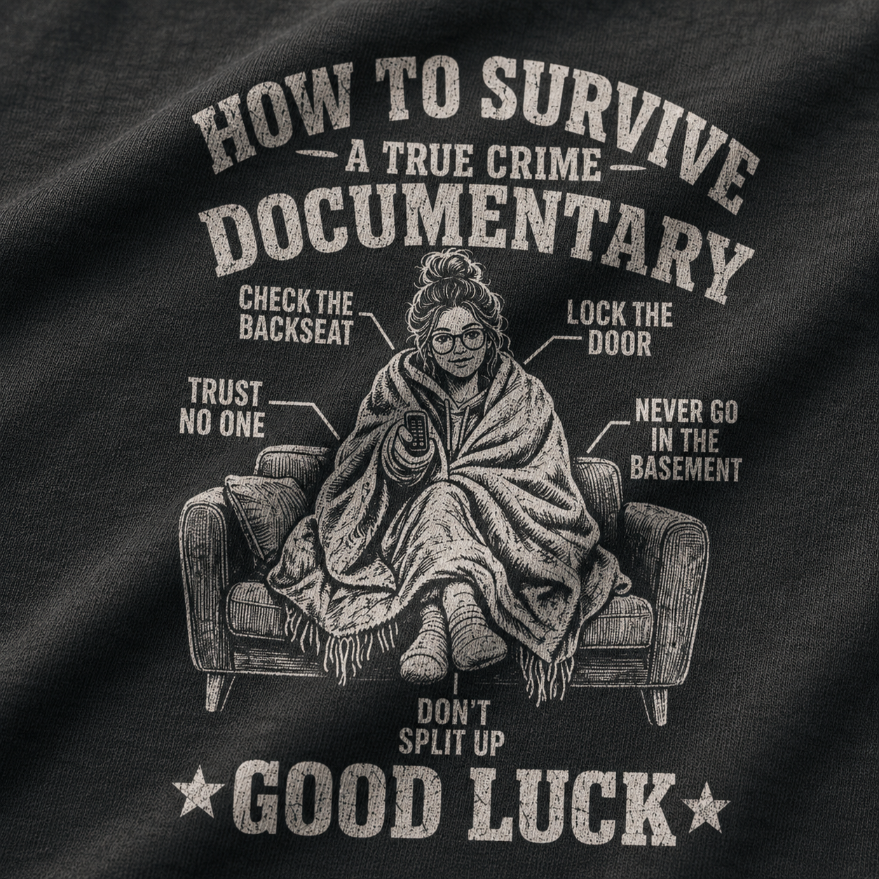 How To Survive Murder Doc T-Shirt_macro_detail