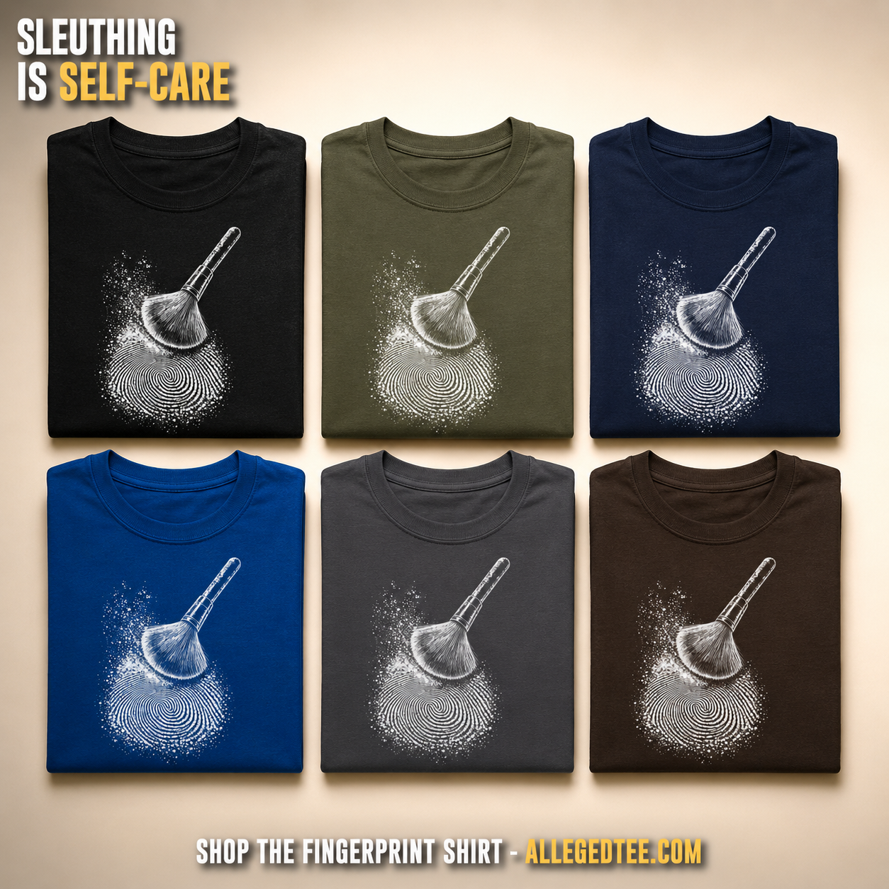 Fingerprint Clue T-Shirt_6color_grid