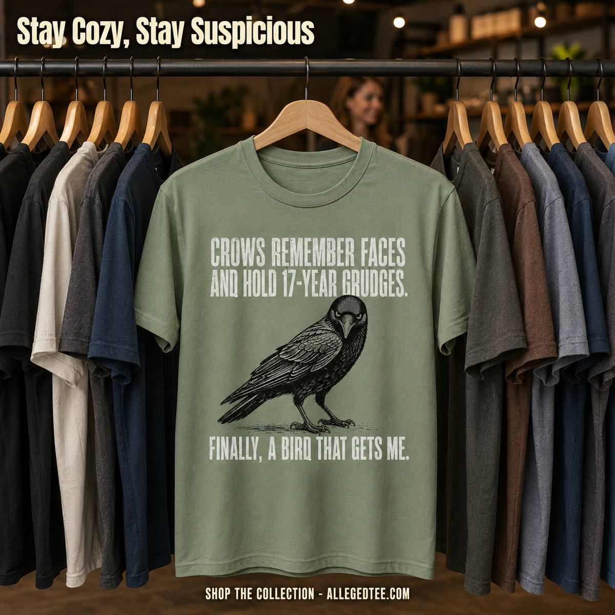 Crow Gets Me T-Shirt_boutique_rack
