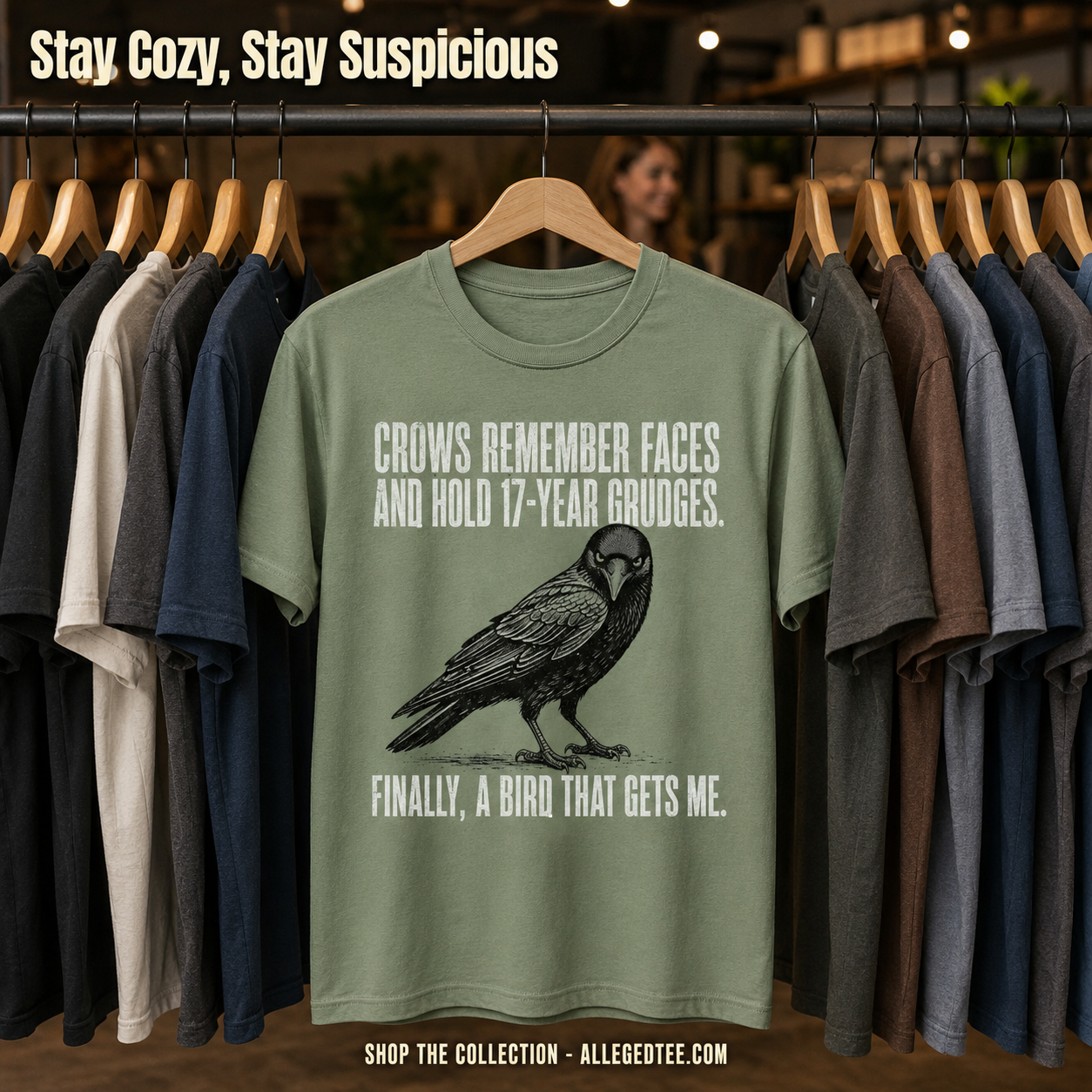 Crow Gets Me T-Shirt_boutique_rack