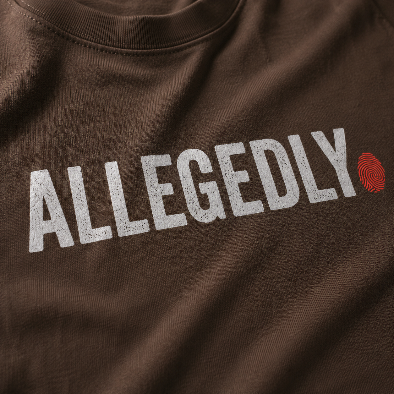 Allegedly Fingerprint T-Shirt_macro_detail