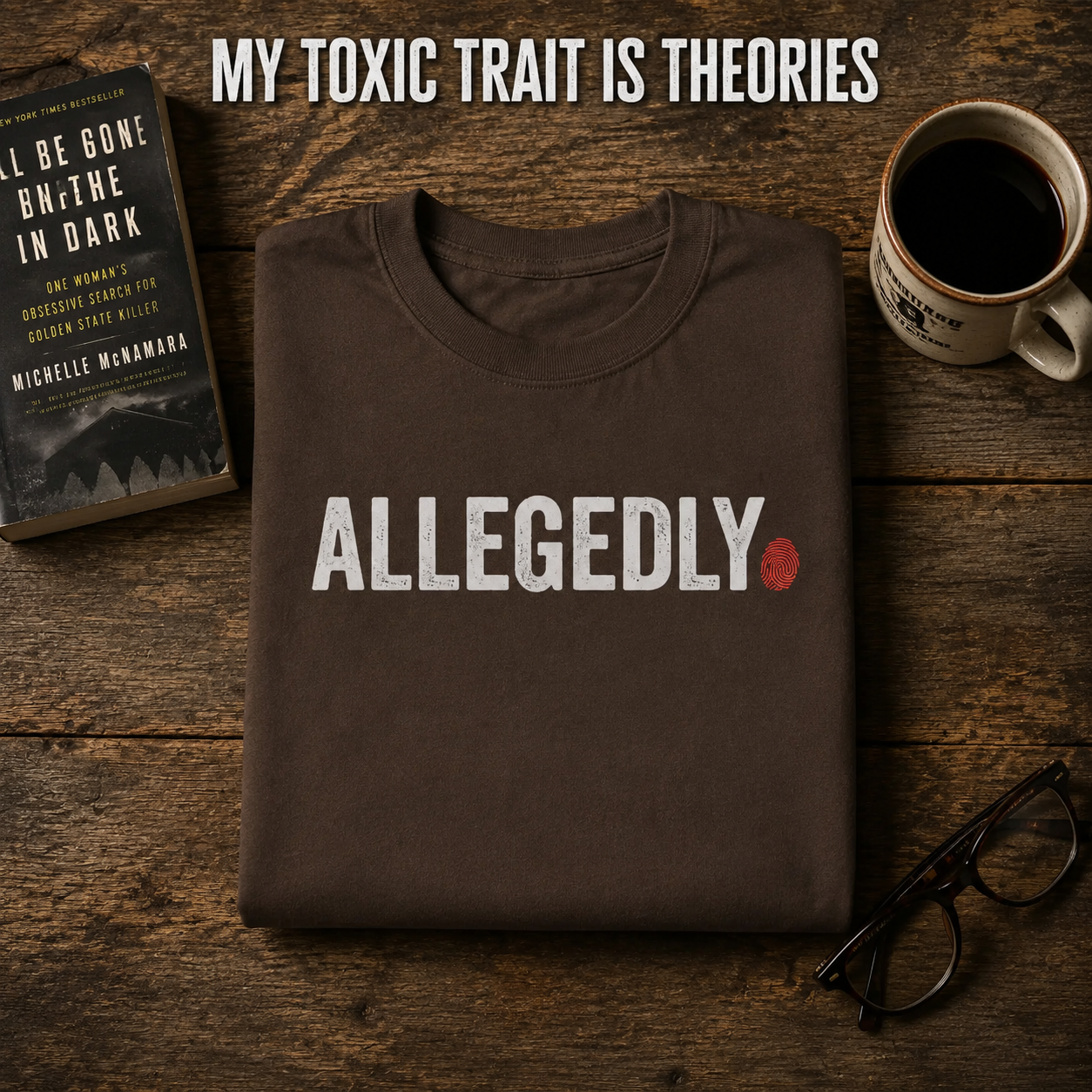 Allegedly Fingerprint T-Shirt_folded_flatlay