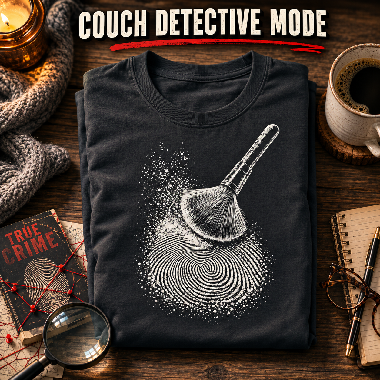 Fingerprint Clue T-Shirt_folded_flatlay
