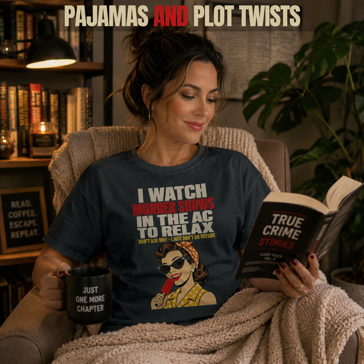 Relaxing Murder Shows T-Shirt_ls_prop