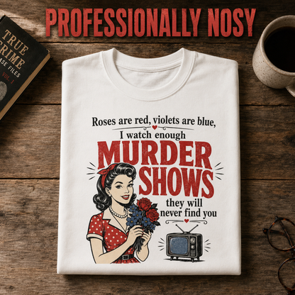 Murder Show Poem T-Shirt_folded_flatlay