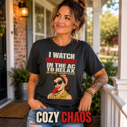 Relaxing Murder Shows T-Shirt_active_outdoor