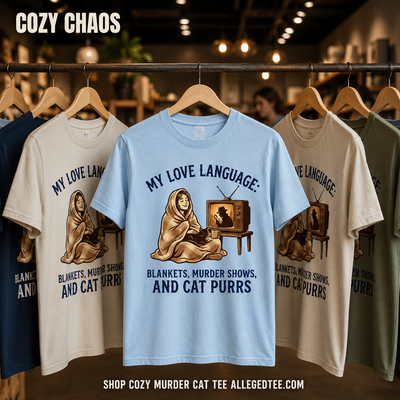 Cozy Murder Show Cat Lover T-Shirt_boutique_rack
