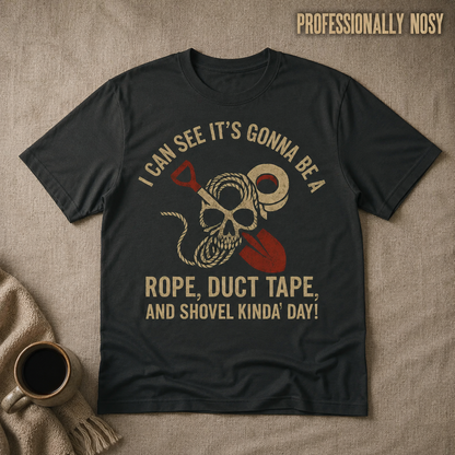Rope, Duct Tape & Shovel T-Shirt_min_flat