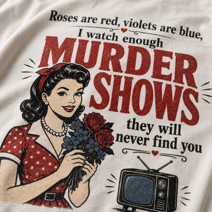Murder Show Poem T-Shirt_macro_detail