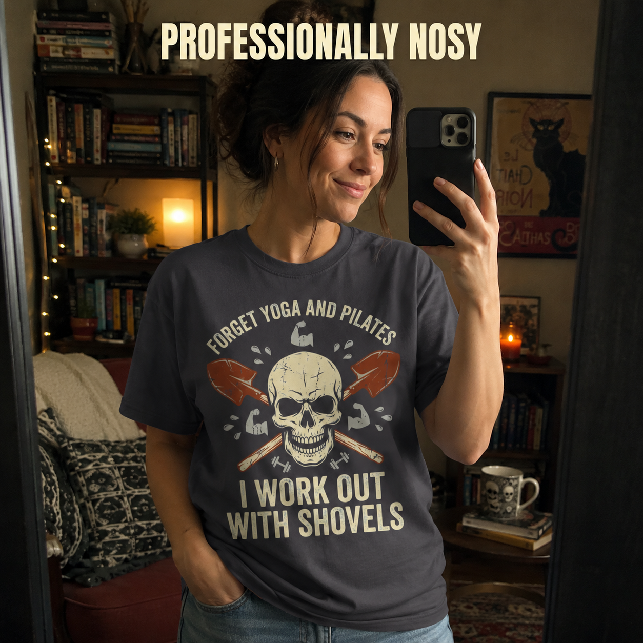 Shovel Workout Skull T-Shirt_ugc_mirror