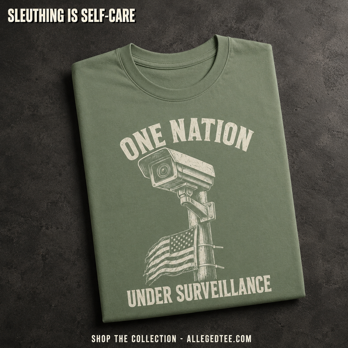 One Nation Under CCTV T-Shirt_fold_tilt