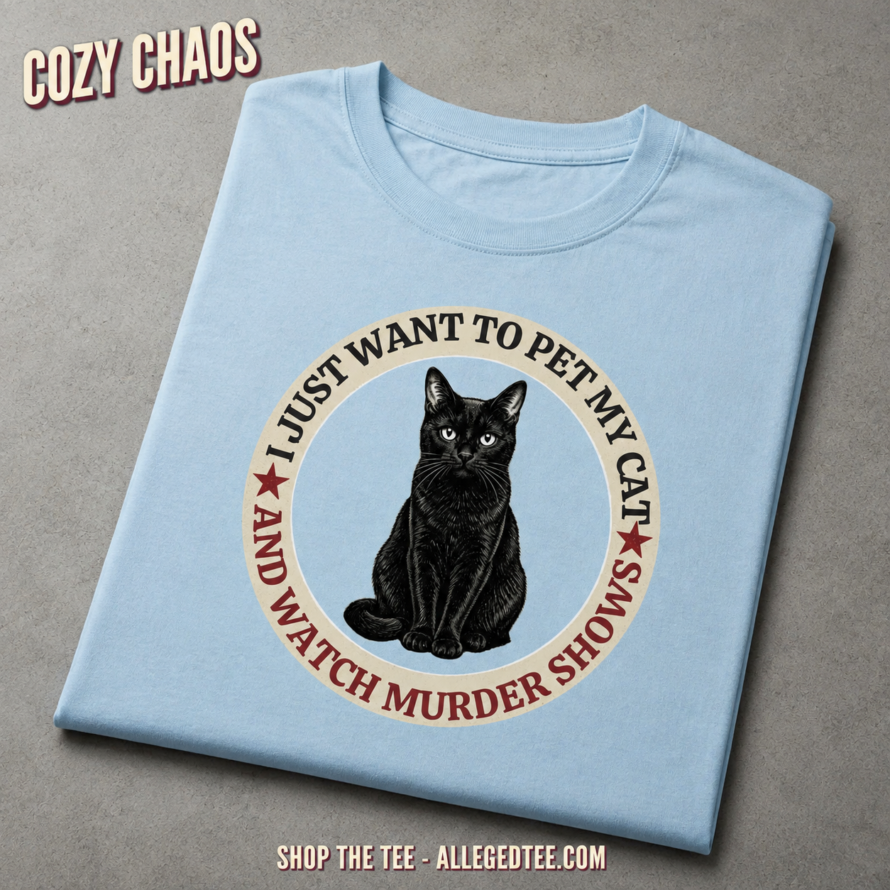 Pet Cat & Watch Murder T-Shirt_fold_tilt