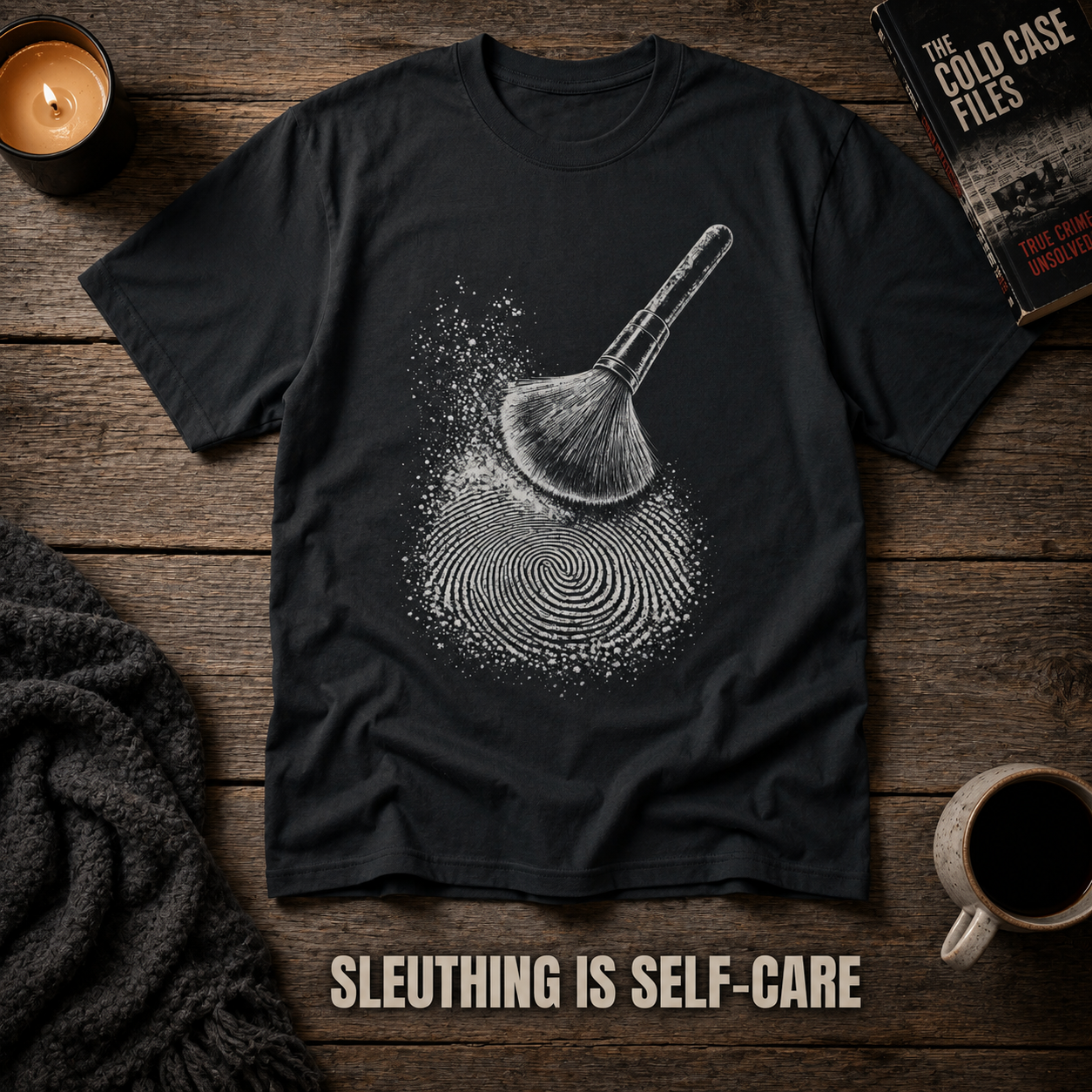 Fingerprint Clue T-Shirt_style_flat