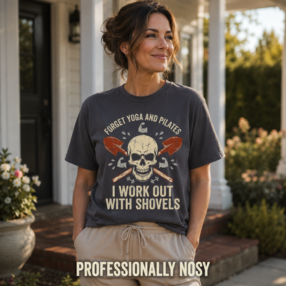 Shovel Workout Skull T-Shirt_active_outdoor