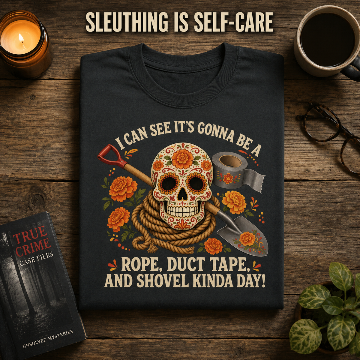 RDS Sugar Skull T-Shirt_folded_flatlay