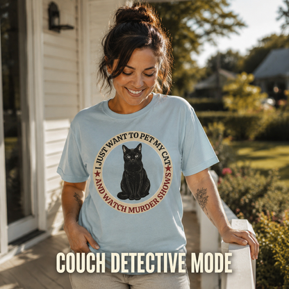 Pet Cat & Watch Murder T-Shirt_active_outdoor
