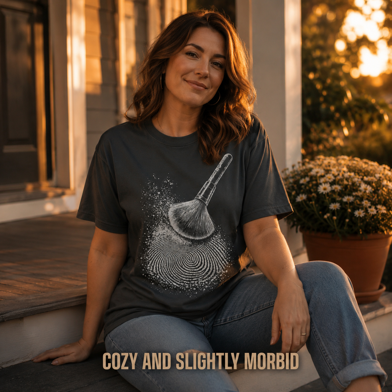 Fingerprint Clue T-Shirt_ls_golden