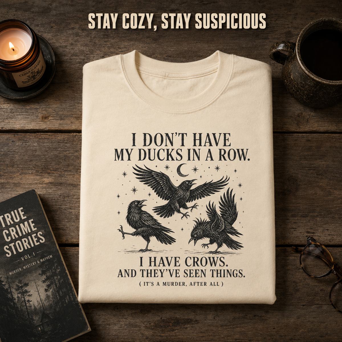 Murder Crows Dance T-Shirt_folded_flatlay