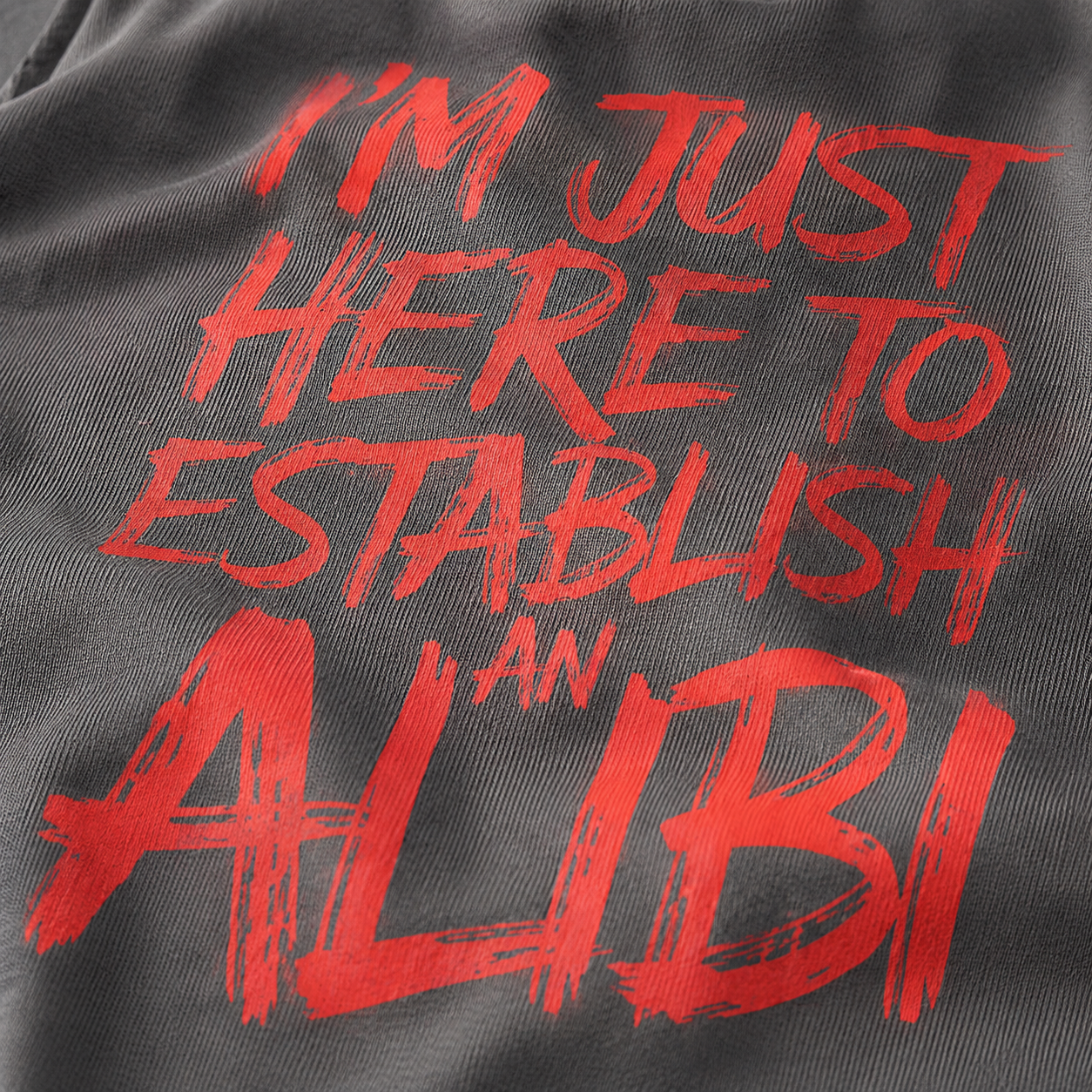 Establish an Alibi T-Shirt_macro_detail