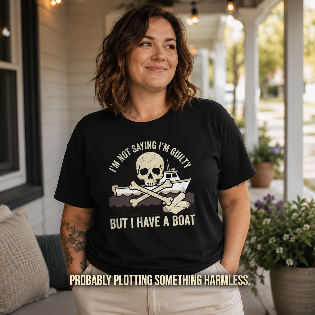 I’m Not Saying I’m Guilty Boat Humor T-Shirt_active_outdoor
