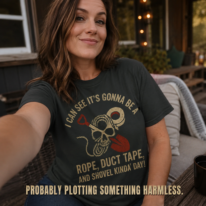 Rope, Duct Tape & Shovel T-Shirt_ugc_outdoor