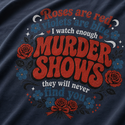 Murder Show & Roses Poem T-Shirt_macro_detail