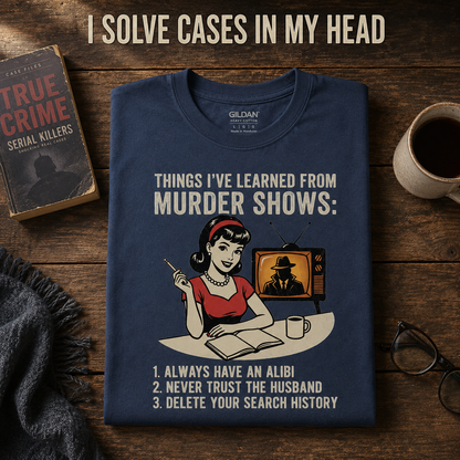 Murder Show Life Lessons T-Shirt_folded_flatlay