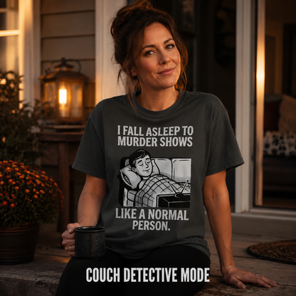 Murder Shows and Chill T-Shirt_ls_golden