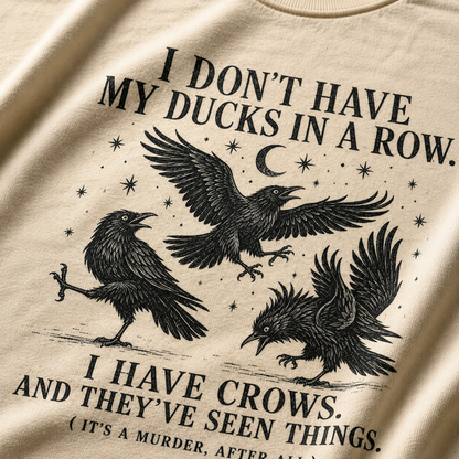 Murder Crows Dance T-Shirt_macro_detail