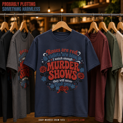 Murder Show & Roses Poem T-Shirt_boutique_rack